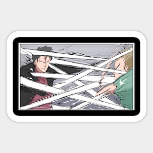 Fight scene Sticker